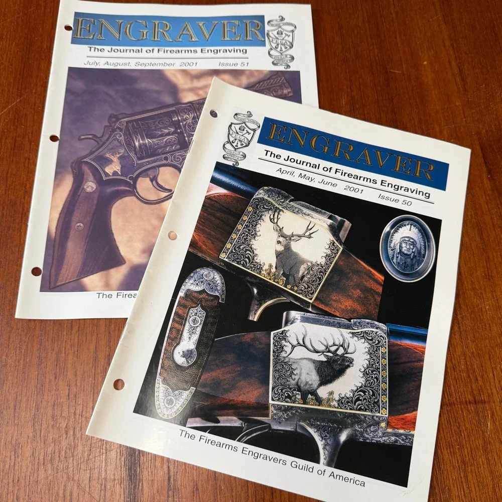 FEGA The Engraver Journal of Firearms Engraving Issues Lot of 10 1999-2002